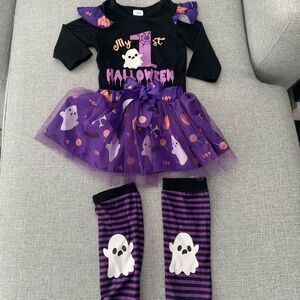 3 to 6 month my first Halloween outfit